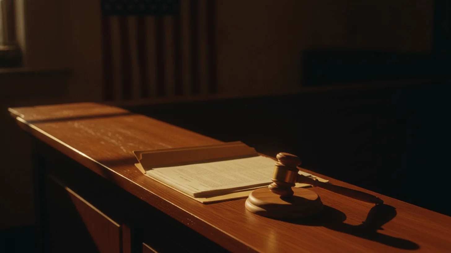 Morning light across a clean desk with legal documents and a hopeful plant, symbolizing justice reform and recovery opportunities