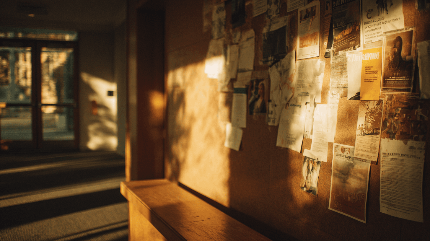 Empty legislative chamber with morning light streaming through windows, symbolizing government accountability and policy reform